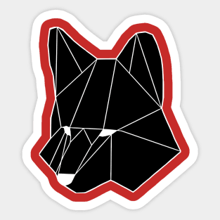 Geometrically a Fox Sticker